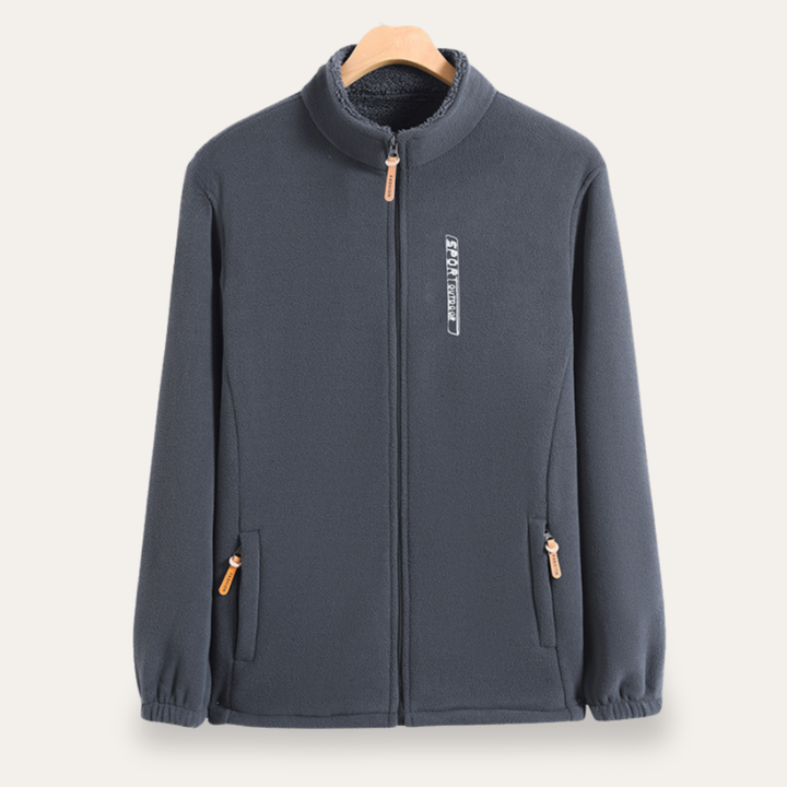 Herren Fleecejacke mit Stehkragen und Reißverschluss | Vestea