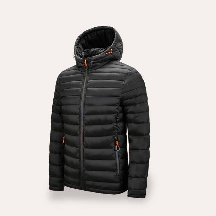 Herren Steppjacke Leichtmaterial mit Kapuze | Vestea