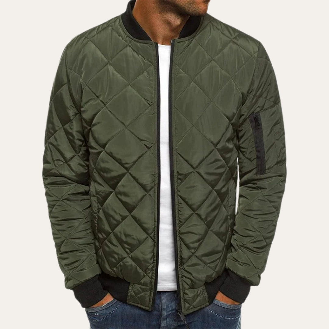 Herren Steppjacke Bomberjacke Leichtjacke Übergangsjacke Reißverschluss | Vestea