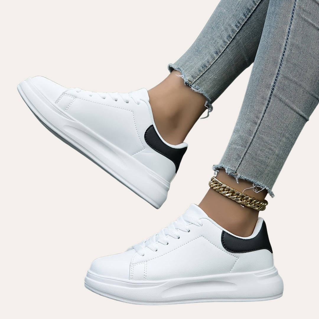 Damen Orthopedico Plateau Sneaker Kunstleder Freizeit Komfort | Vestea