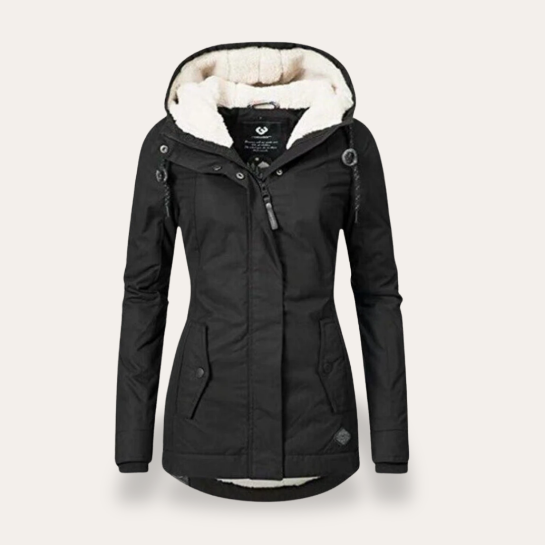 Damen Winterjacke wasserdicht mit Fleecefutter und Kapuze – verschiedene Farben | Vestea
