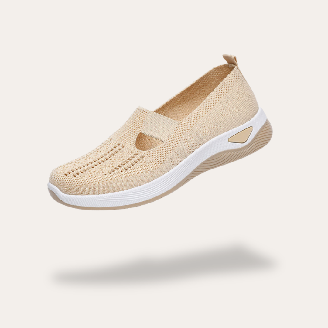 Orthopädische Damen Slip-On Komfortschuhe mit Keilsohle | Vestea