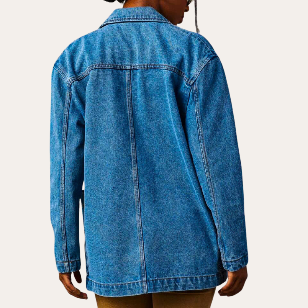 Damen Denim-Blazer mit Knöpfen | Vestea