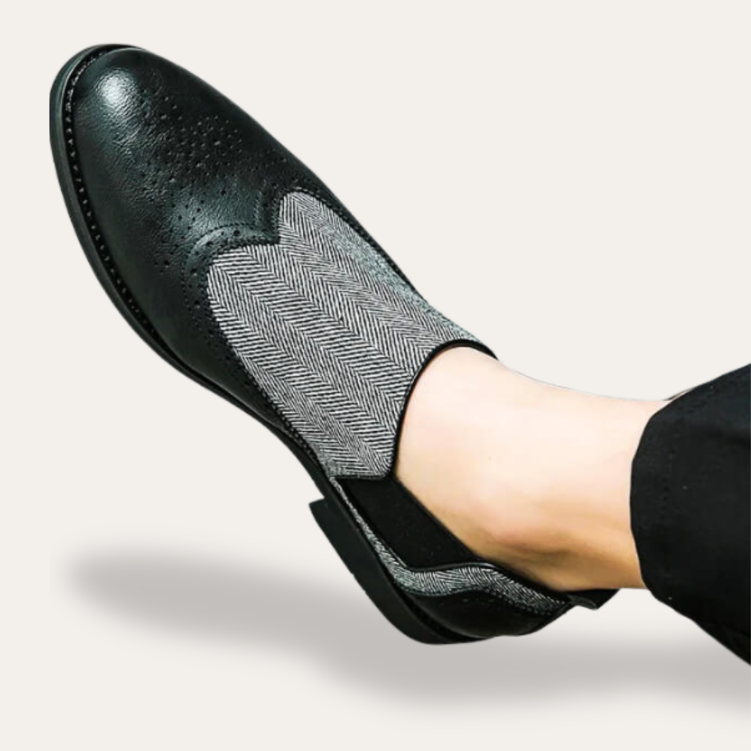 Orthopädische Leder-Slipper für Herren | Vestea