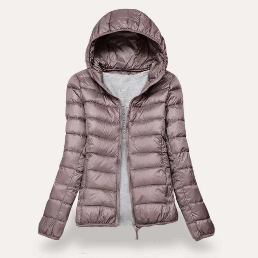 Damen Steppjacke mit Kapuze, leicht, wasserabweisend | Vestea