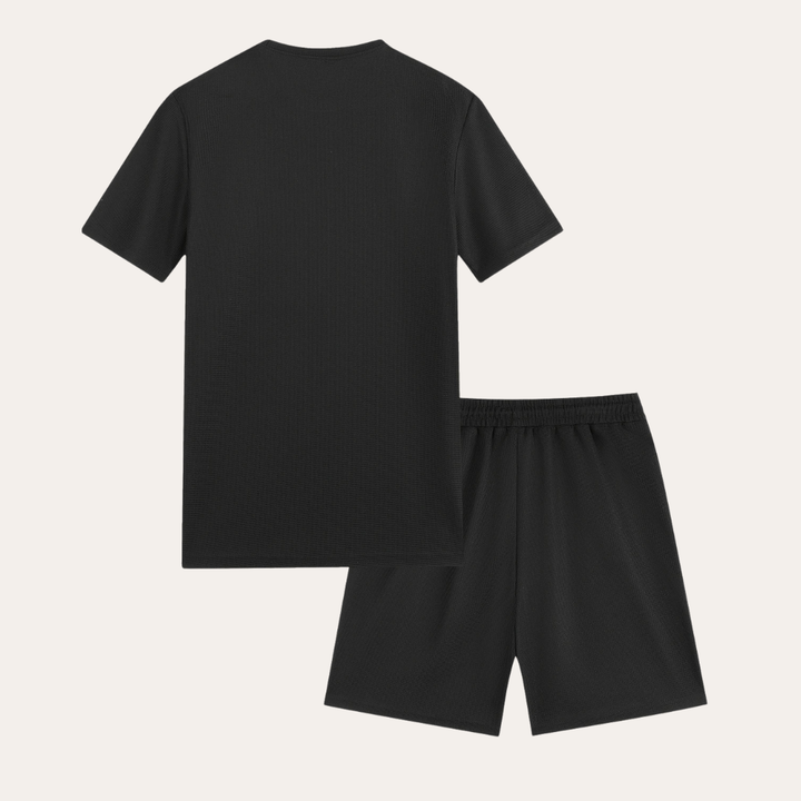 Freizeit Set für Herren T-Shirt und Shorts Set aus leichtem Material mit verstellbarem Bund | Vestea