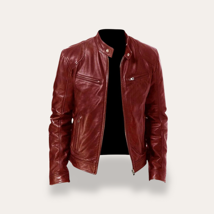 Leder Bikerjacke für Herren | Vestea