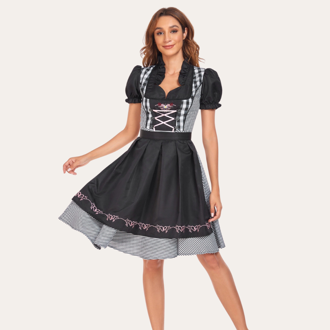 Damen Dirndl Kleid Traditionell Festlich | Vestea