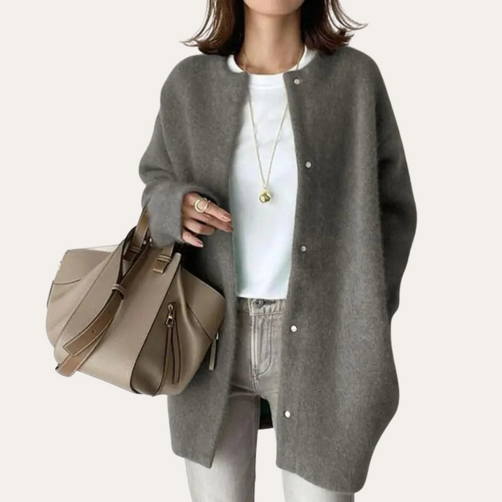 Damen Woll- und Mohair-Strickweste | Vestea