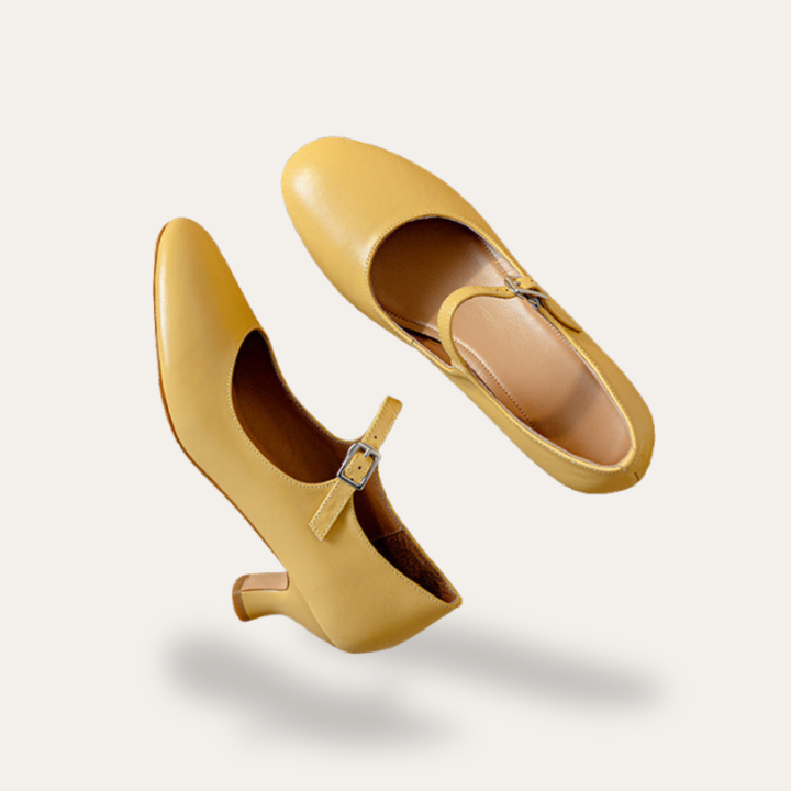 Orthopädische Pumps mit Blockabsatz für Damen | Vestea