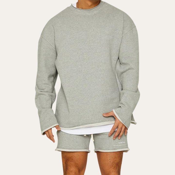 Herren Sweatshirt Langarm Pullover Freizeit Set | Vestea