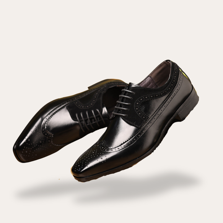Herren Lederschuhe Elegant Orthopädisch Italienisch Schnürschuhe Brogue | Vestea