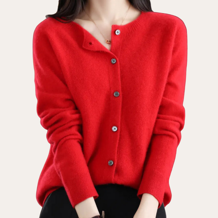 Damen Kaschmir Cardigan – Eleganter Strickpullover Frauen |  Vestea