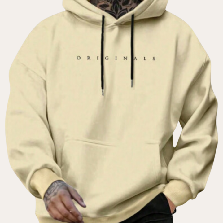 Hoodie mit Kapuze und Schriftzug für Herren | Vestea