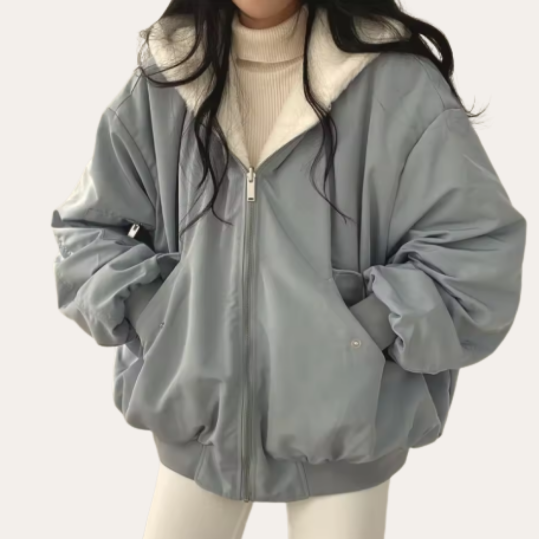 Damen Winterjacke Gefüttert Mit Kapuze | Vestea