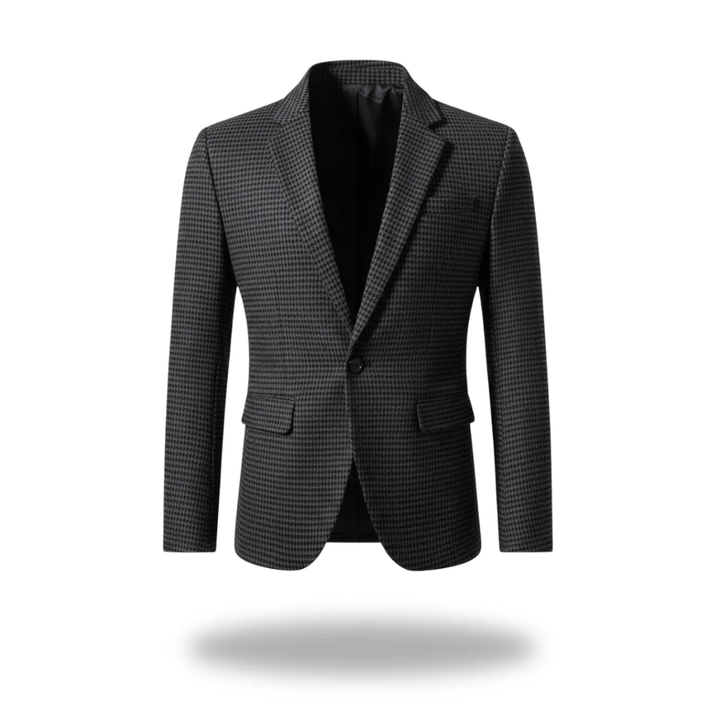 Blazer para hombre estructurado entallado de manga larga