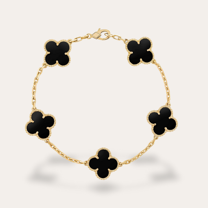 Damen Armband Blumen Design Edelstahl Verstellbar | Vestea