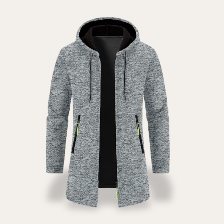 Herren Kapuzenjacke Langarm Mit Reißverschluss Freizeit | Vestea