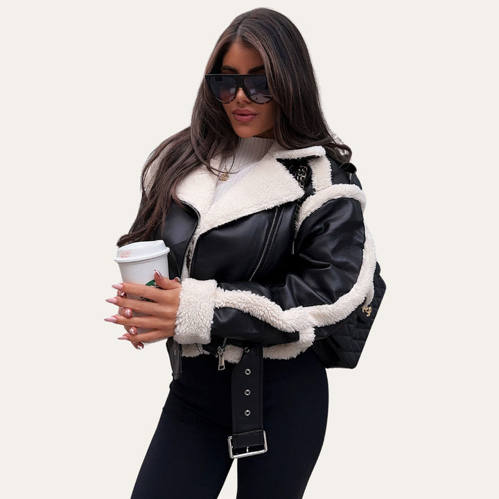 Damen Jacke Kurz Pilotenstil Winterjacke | Vestea