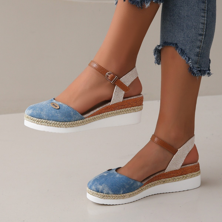 Damen Espadrille Orthopädische Sandalen – Bequeme Wildleder-Schuhe mit Fußbett für Sommer & Freizeit | Vestea