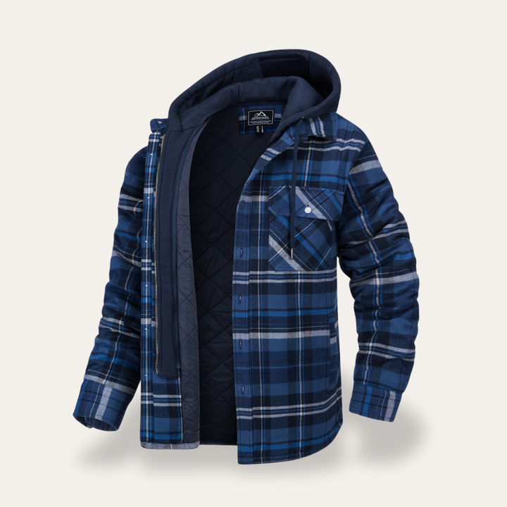 Herren Flanelljacke mit Kapuze Gefüttert | Vestea