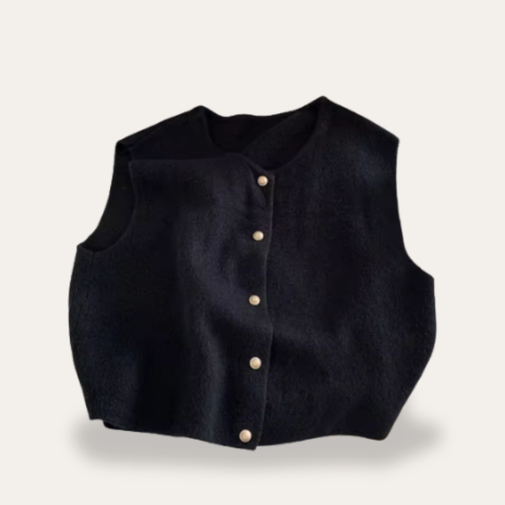 Damen Strickweste mit Knöpfen | Vestea