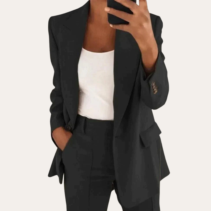 Damen Blazer und Hose Business Anzug Wollmix | Vestea