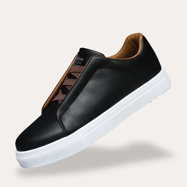 Herren Sneaker Low Cut Ortopedico mit Lederdetails Freizeit | Vestea