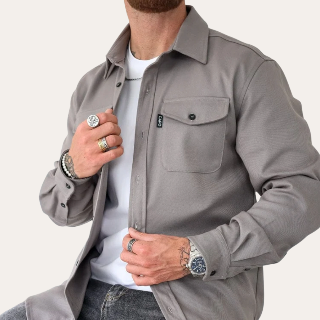 Herren Freizeit Overshirt mit Taschen | Vestea