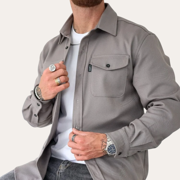 Herren Freizeit Overshirt mit Taschen | Vestea