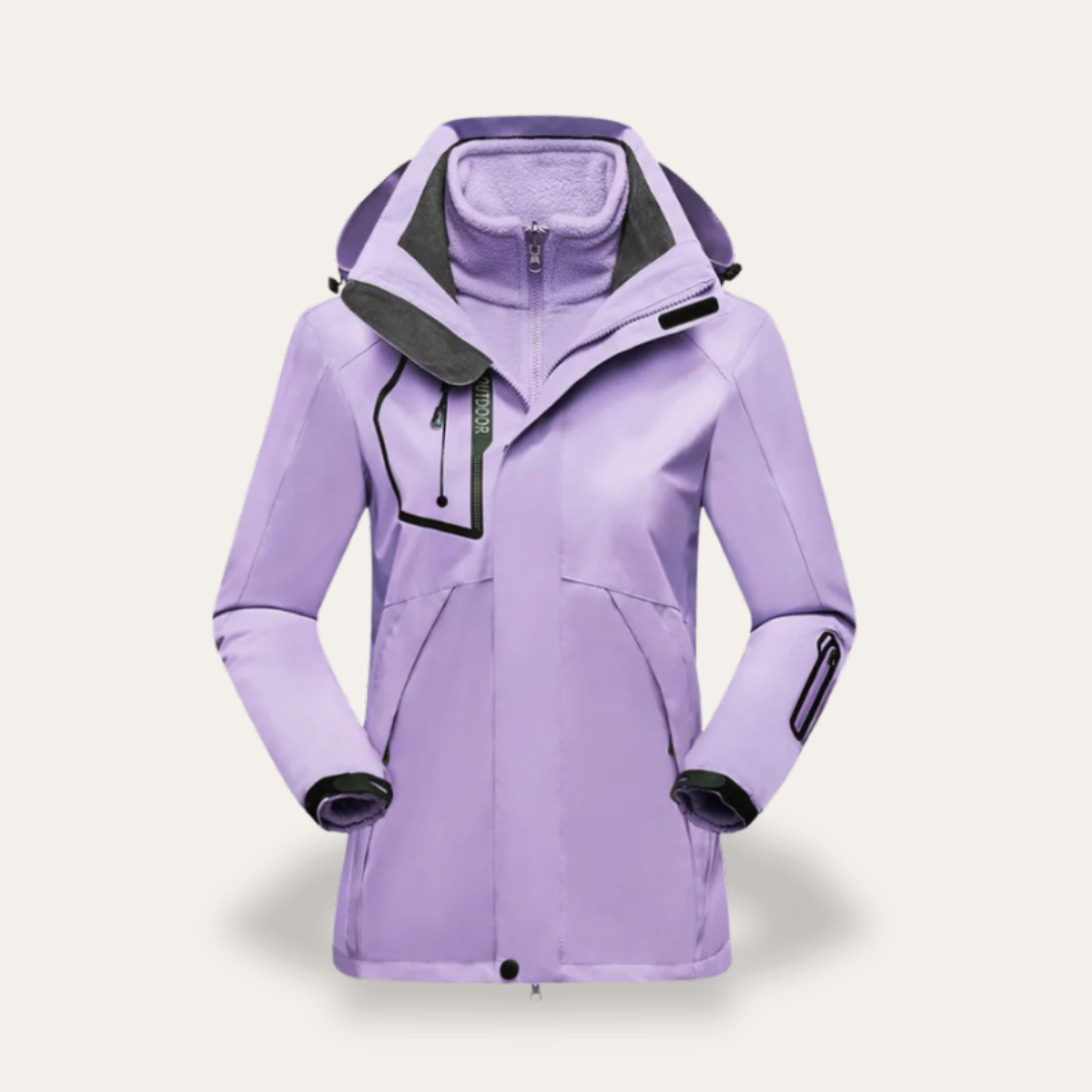 Damen Softshelljacke mit Fleecefutter Wasserdicht Winddicht | Vestea