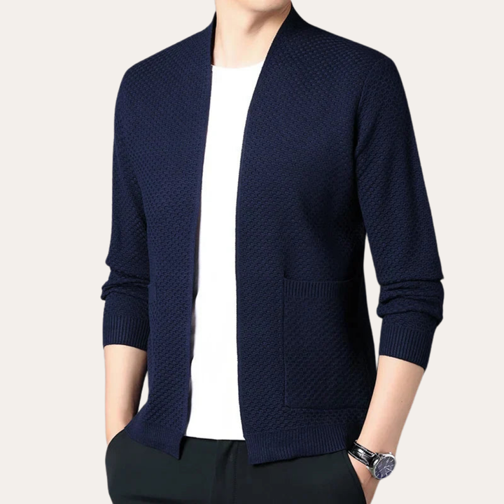 Herren Strickjacke mit offener Front | Vestea