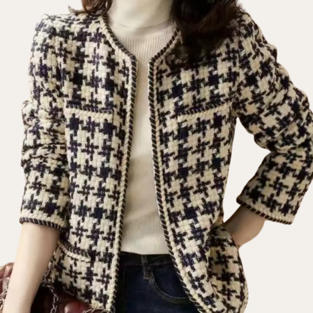 Damen Tweed Jacke Kariert | Vestea