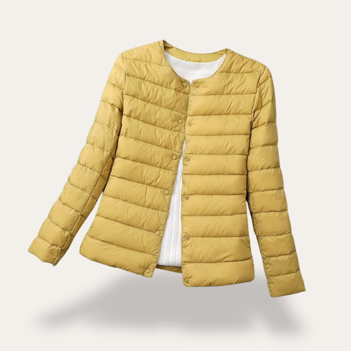Damen Steppjacke ultraleicht mit Druckknöpfen Synthetik | Vestea