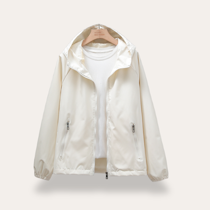 Damen Leichte Kapuzenjacke Windjacke Outdoor Sport | Vestea