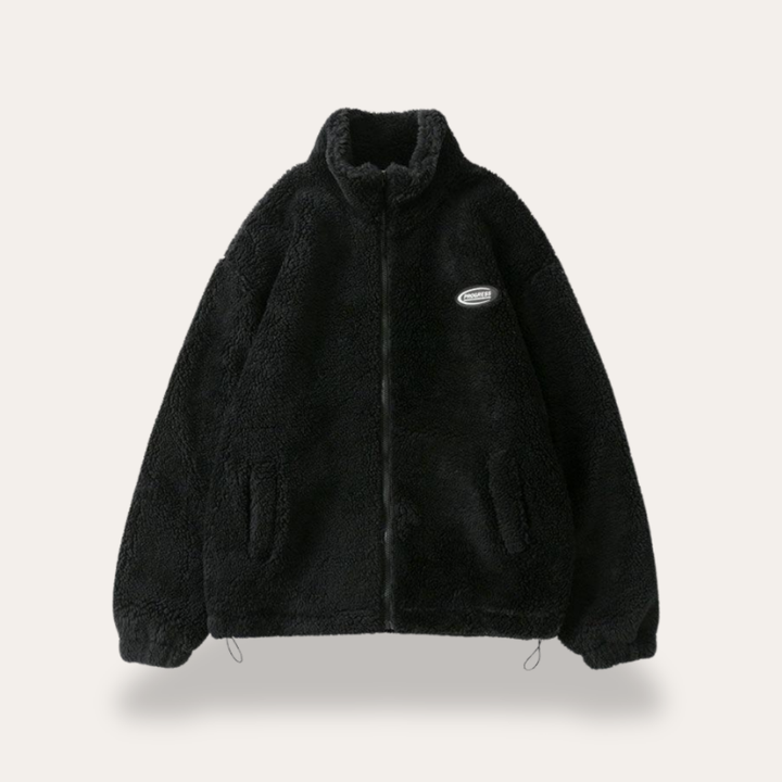 Herren Teddy Fleecejacke Sherpa mit Reißverschluss in mehreren Farben | Vestea