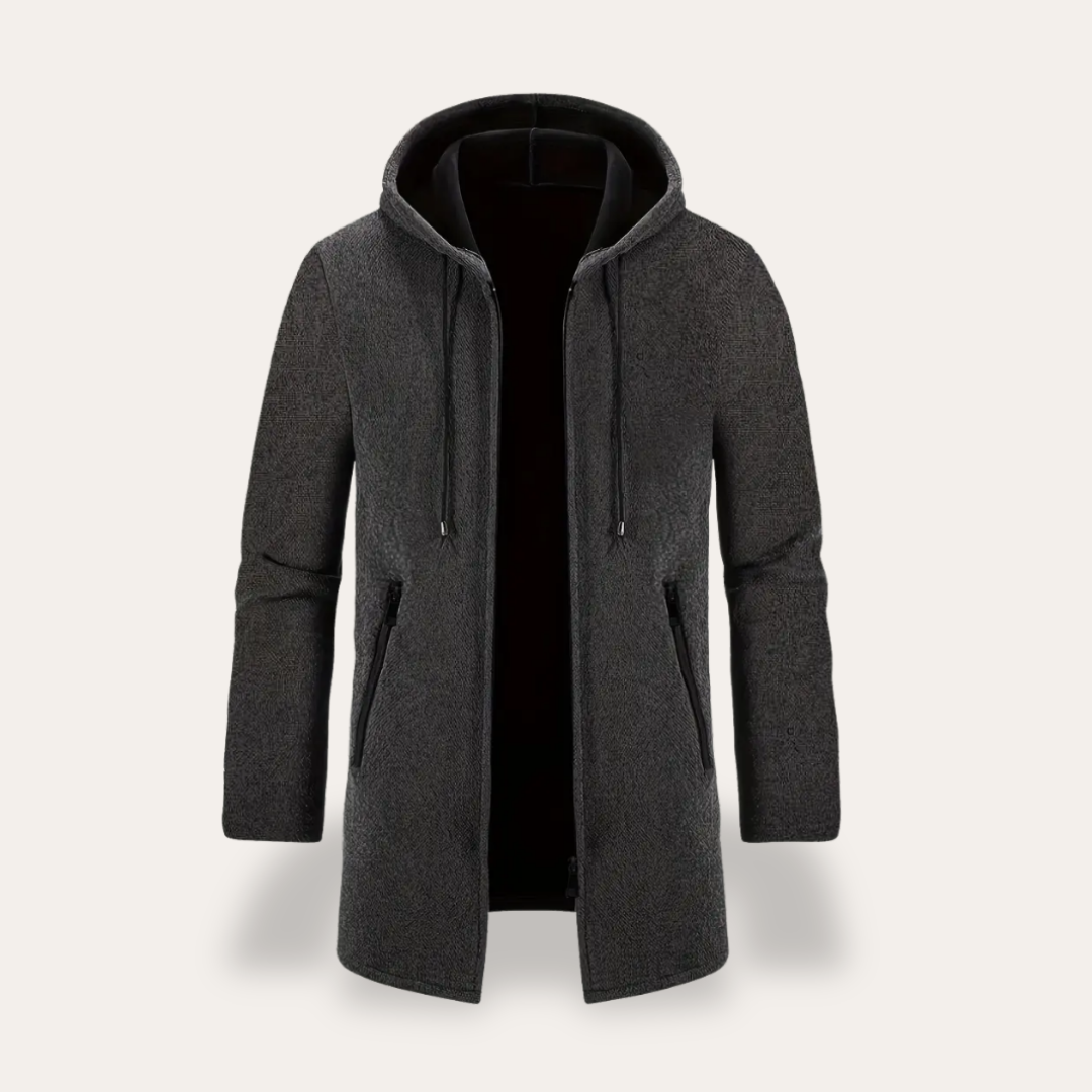 Herren Kapuzenmantel Slim Fit | Vestea