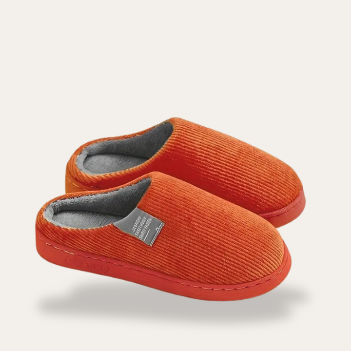 Orthopädische Hausschuhe mit Ripp-Design für Damen | Vestea