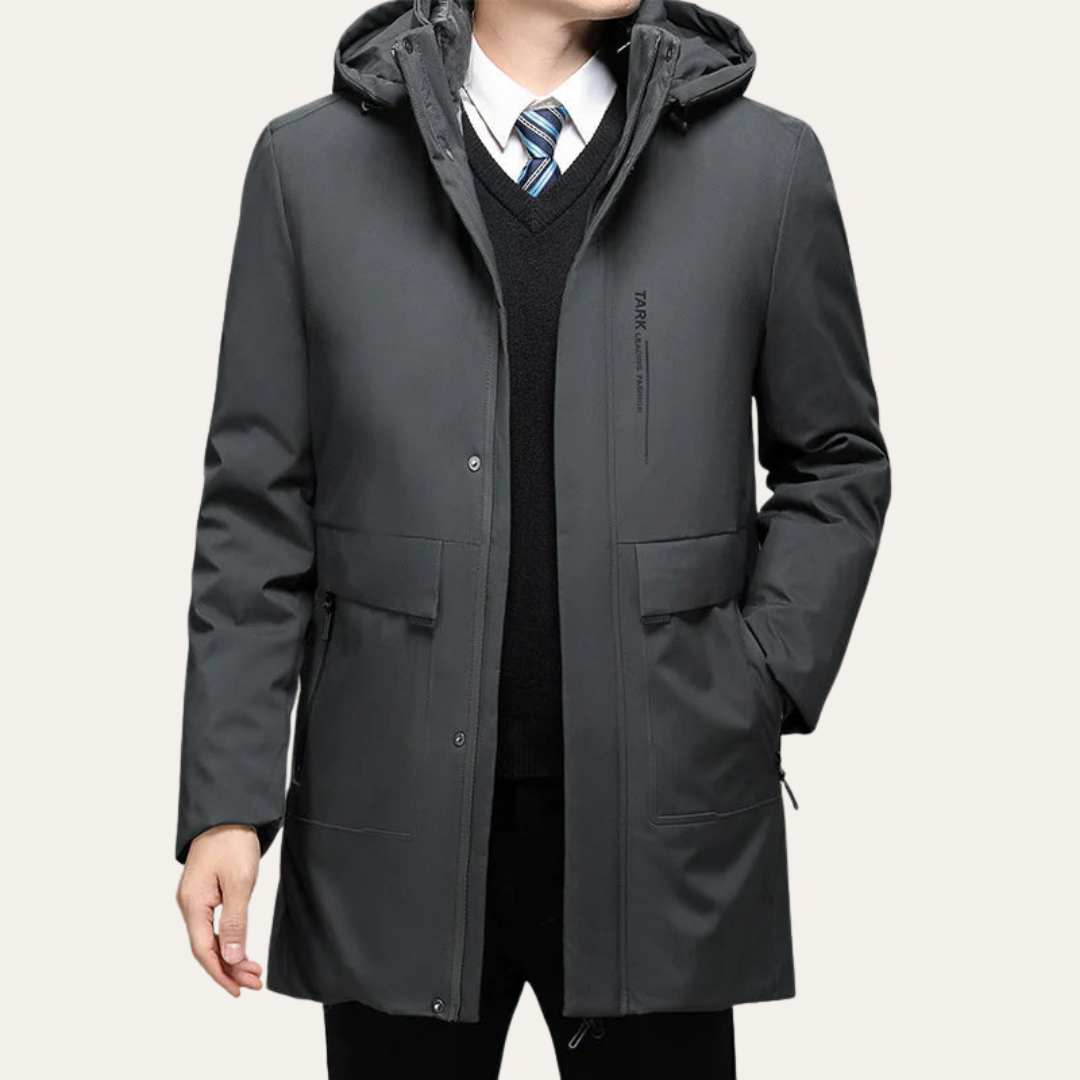 Herren Winterjacke mit Kapuze und wasserdichter Oberfläche | Vestea