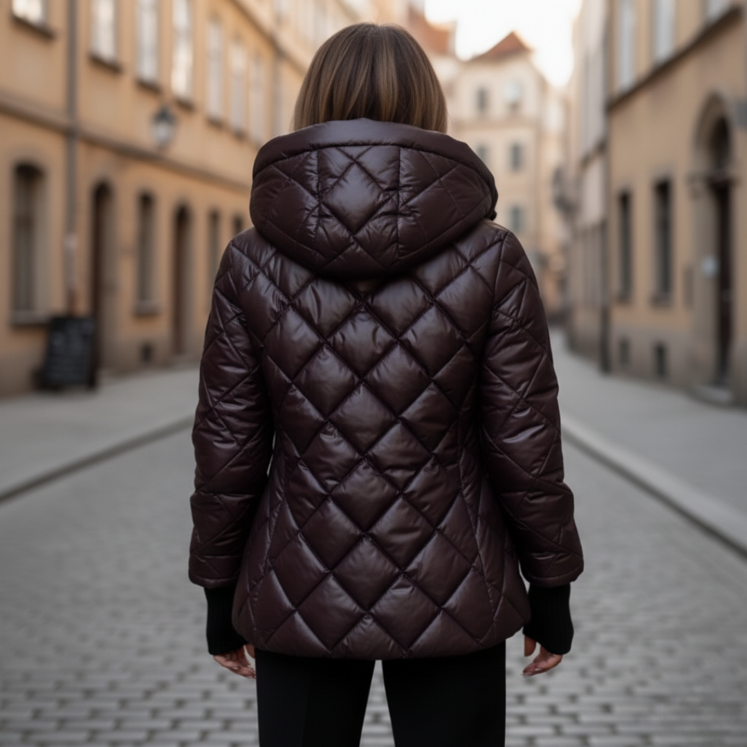 Damen Steppjacke mit Kapuze | Vestea