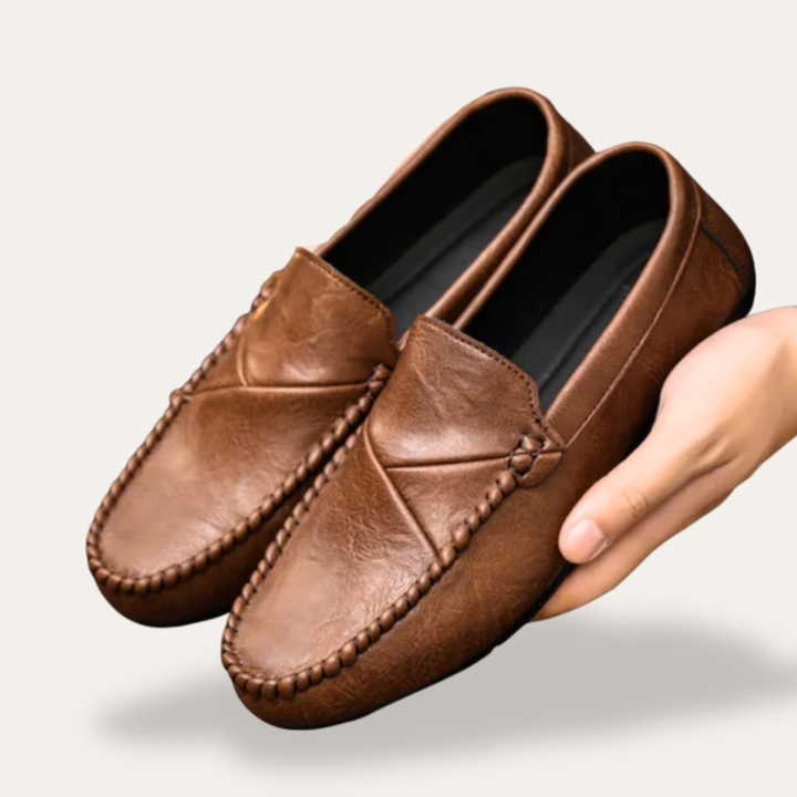 Orthopädische Leder Mokassins für Herren | Vestea