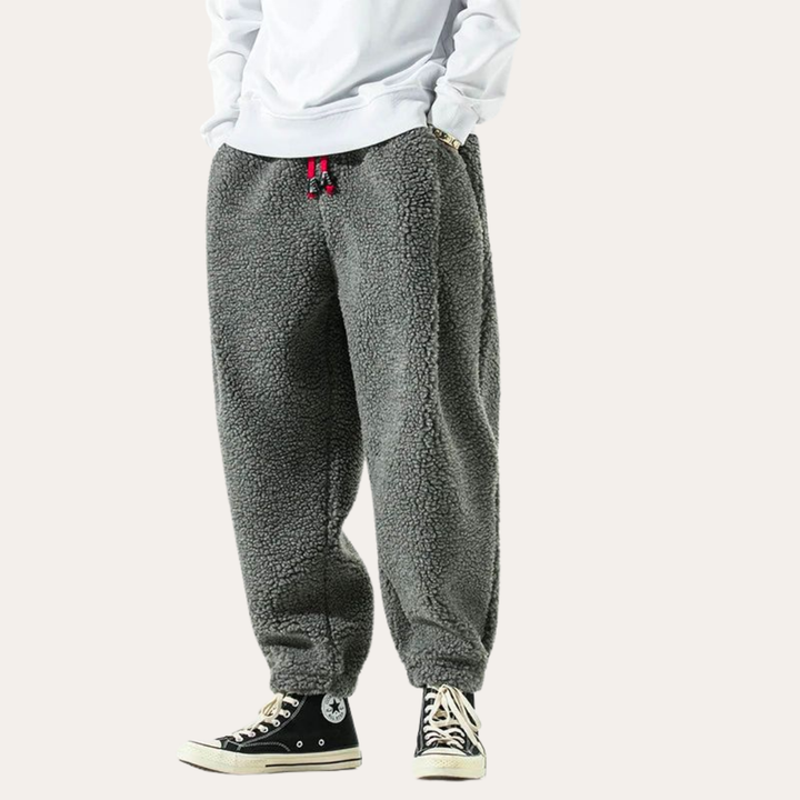 Herren Fleece Jogginghose mit Teddyfutter Freizeithose | Vestea