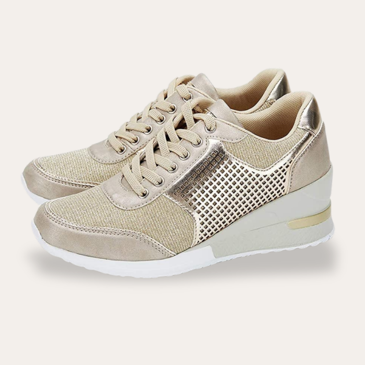 Orthopädische Damen Keilabsatz Sneakers Freizeit Schuhe | Vestea