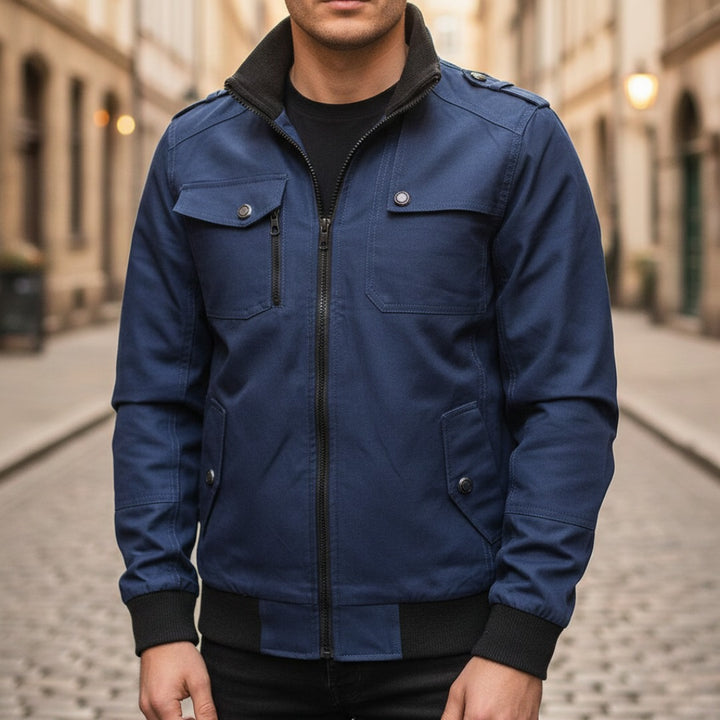 Herren Bomberjacke mit Reißverschluss winddicht lässig | Vestea