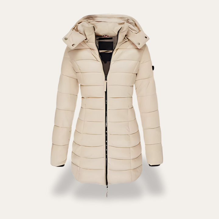 Damen Steppmantel Winterjacke mit Kapuze | Vestea