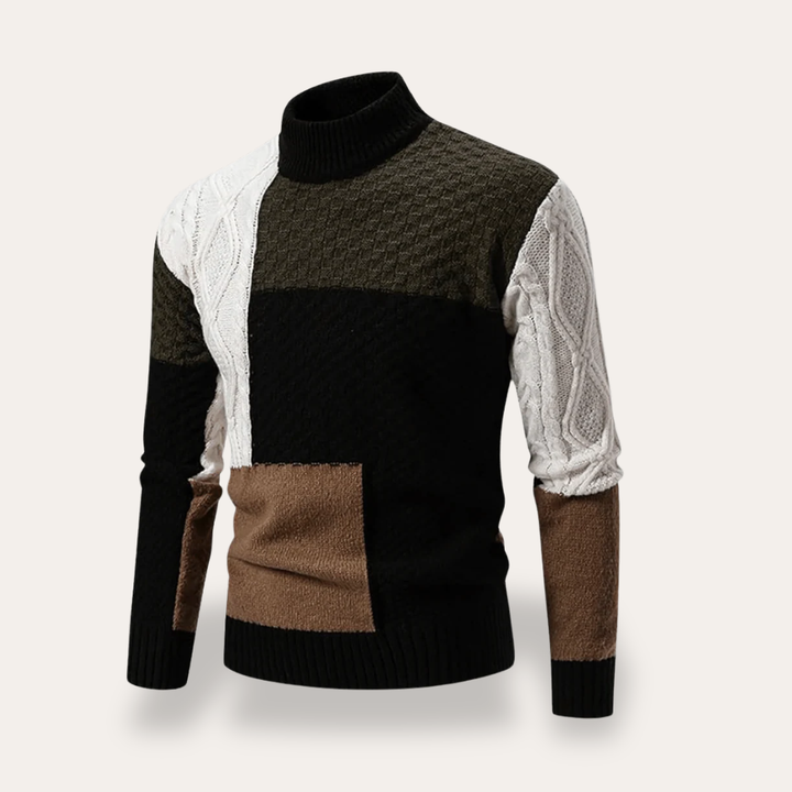 Herren Strickpullover Rollkragen Wintermode | Vestea