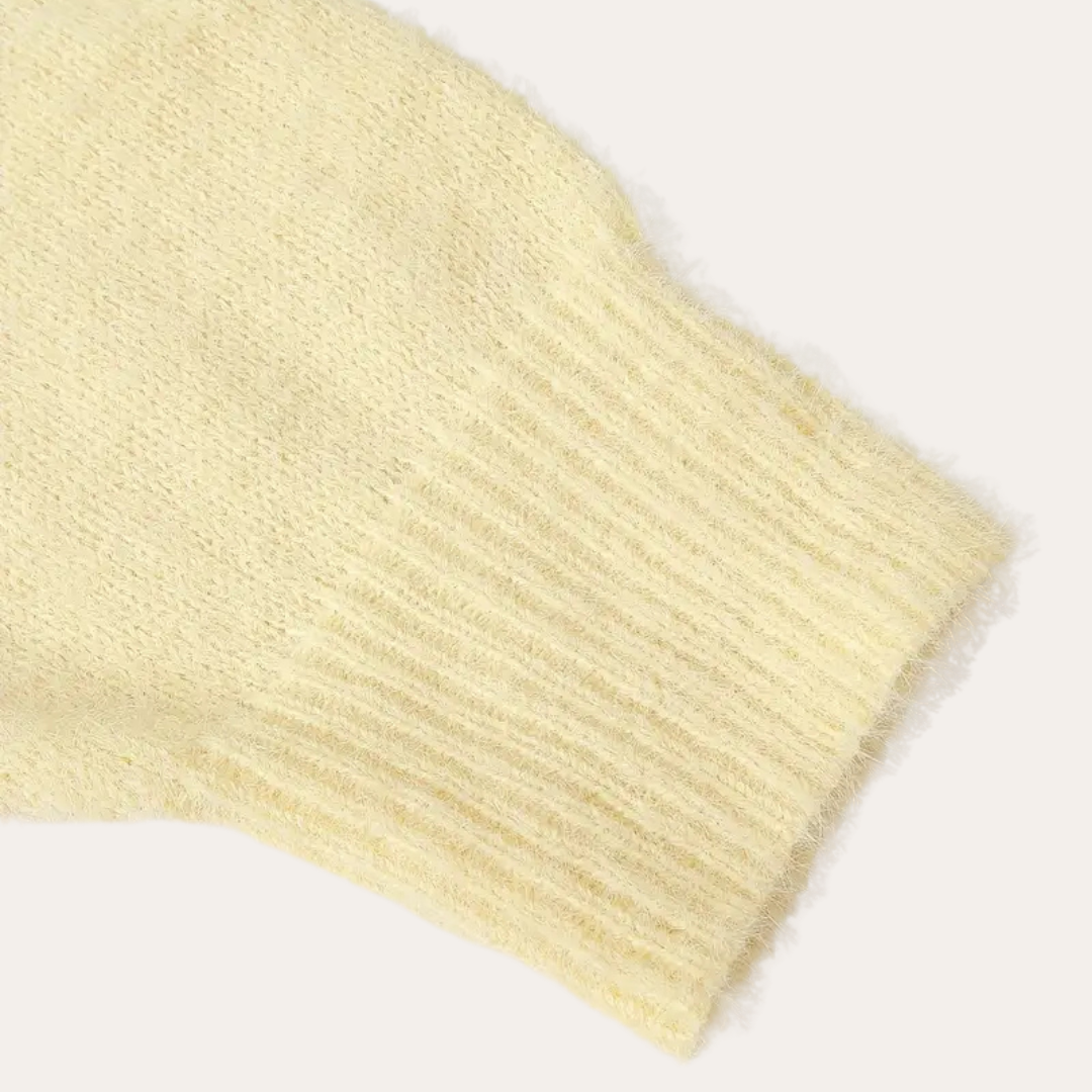 Strickpullover mit Perlendetails für Damen | Vestea