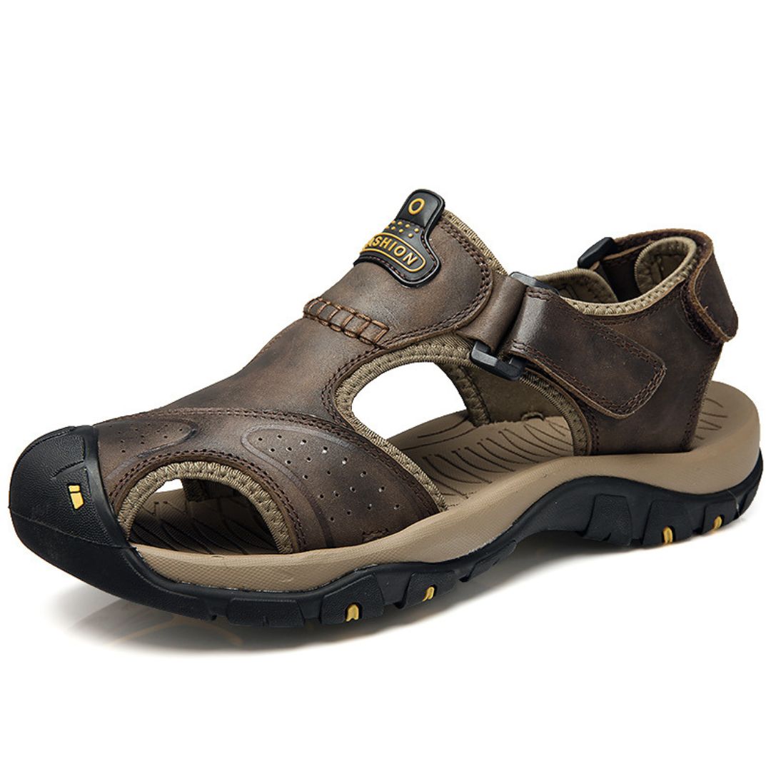 Orthopädische Trekking-Ledersandalen für Herren | Vestea