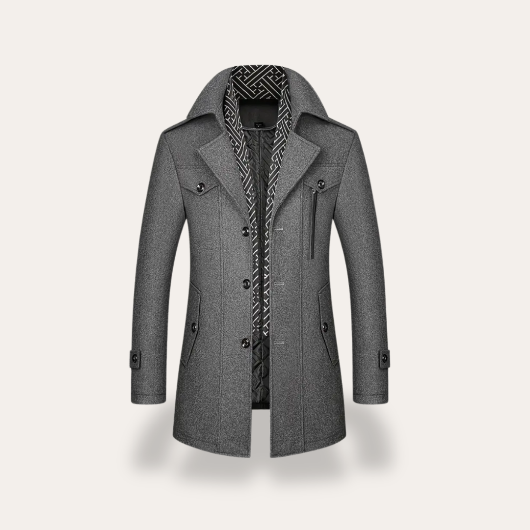 Herren Wollmantel Modern Slim Fit | Vestea
