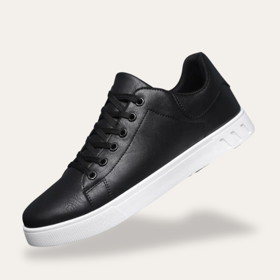 Herren Sneaker orthopädische bequem mit Schnürung aus Kunstleder | Vestea